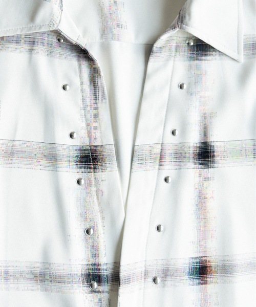 PHILTHEORY（フィルセオリー）の「Noise check skipper shirts / ノイズチェックスキッパーシャツ（シャツ/ブラウス・メンズ・ブラック/ホワイト・3/2/1）」の20枚目の写真