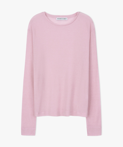 38COMEONCOMMON(38カモンコモン)の「Sheer Touch Long Sleeve (Light Pink)(Tシャツ/カットソー・レディース・その他・FREE)」の1枚目の写真