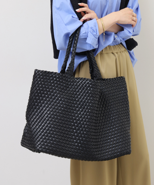 JOURNAL STANDARD relume（ジャーナルスタンダード　レリューム）の「【MODA LUXE/モーダリュクス】イントレチャートビッグトート（トートバッグ・レディース・ベージュ/ブラック・FREE）」の8枚目の写真