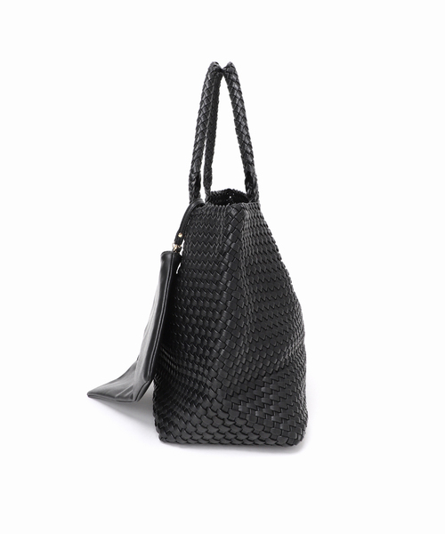 JOURNAL STANDARD relume（ジャーナルスタンダード　レリューム）の「［26SS新作］【MODA LUXE/モーダリュクス】イントレチャートビッグトート（トートバッグ・レディース・ベージュ/ブラック・FREE）」の6枚目の写真