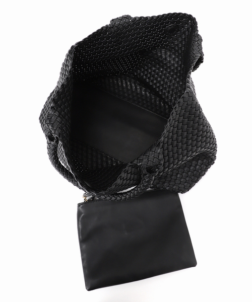 JOURNAL STANDARD relume（ジャーナルスタンダード　レリューム）の「［26SS新作］【MODA LUXE/モーダリュクス】イントレチャートビッグトート（トートバッグ・レディース・ベージュ/ブラック・FREE）」の9枚目の写真