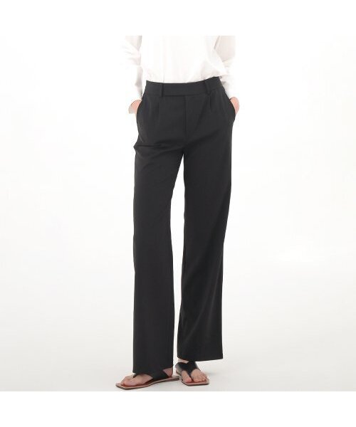 ACUD(アクド)の「Light Semi Wide Slacks _Black(スラックス・レディース・ブラック・S/M)」の1枚目の写真