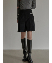 BEMUSE MANSION（ビミューズマンション）の「Corduroy skirt pants - Black（その他パンツ）」