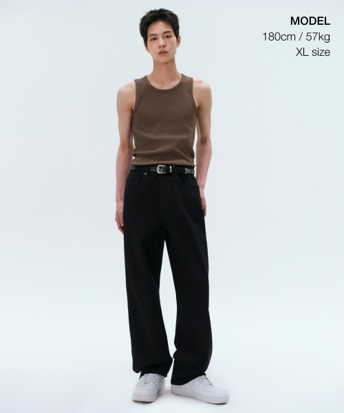 MUSINSA STANDARD（ムシンサスタンダード）の「エッセンシャルタンクトップ [ブラウン]（Tシャツ/カットソー・メンズ・その他・X-LARGE/MEDIUM/LARGE/XX-LARGE/XXX-LARGE/SMALL）」の2枚目の写真