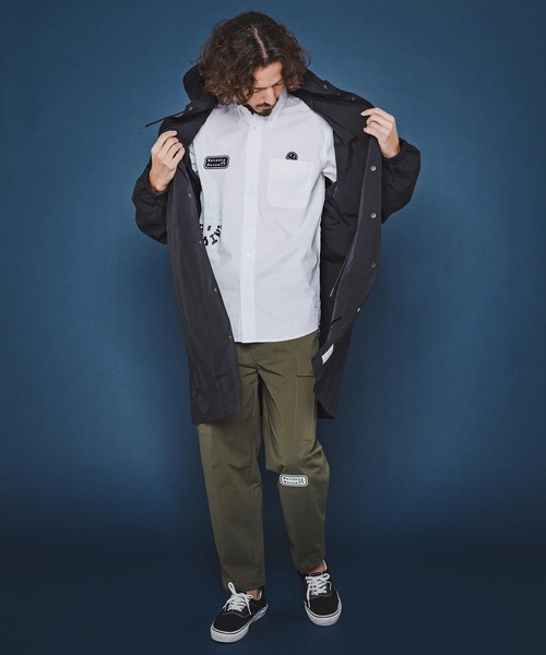 seventy seven(セブンティセブン)の「mhs2490-OX button-down S-S shirt (26S) 半袖シャツ(7726S310)(シャツ/ブラウス・メンズ・グリーン系その他/ホワイト/ブラック・XL/L/M/S)」の16枚目の写真