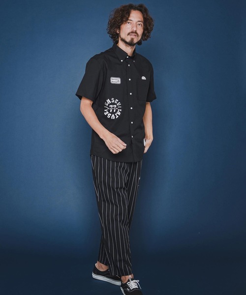 seventy seven(セブンティセブン)の「mhs2490-OX button-down S-S shirt (26S) 半袖シャツ(7726S310)(シャツ/ブラウス・メンズ・グリーン系その他/ホワイト/ブラック・XL/L/M/S)」の22枚目の写真