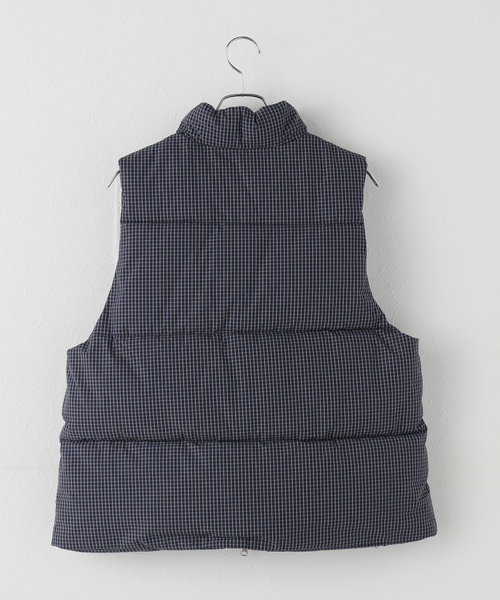 JOURNAL STANDARD（ジャーナルスタンダード）の「パデットチェックベスト（ブルゾン・レディース・ネイビー/ブラウン系その他・FREE）」の3枚目の写真