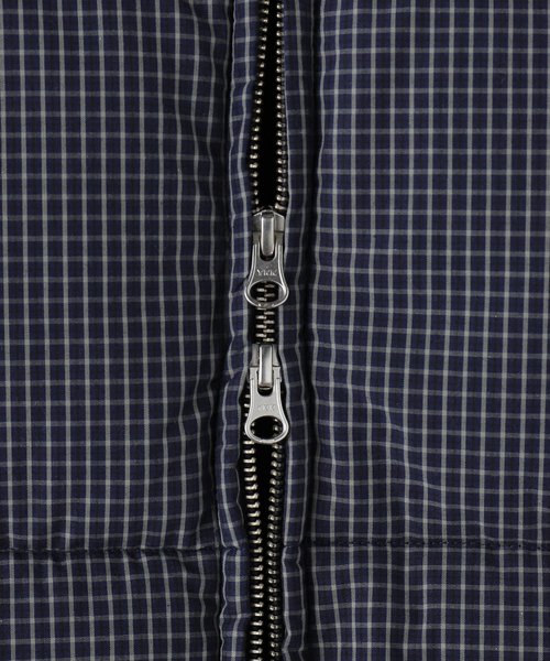 JOURNAL STANDARD（ジャーナルスタンダード）の「パデットチェックベスト（ブルゾン・レディース・ネイビー/ブラウン系その他・FREE）」の5枚目の写真