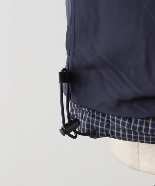 JOURNAL STANDARD（ジャーナルスタンダード）の「パデットチェックベスト（ブルゾン・レディース・ネイビー/ブラウン系その他・FREE）」の9枚目の写真