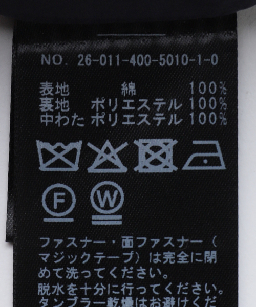 JOURNAL STANDARD（ジャーナルスタンダード）の「パデットチェックベスト（ブルゾン・レディース・ネイビー/ブラウン系その他・FREE）」の10枚目の写真