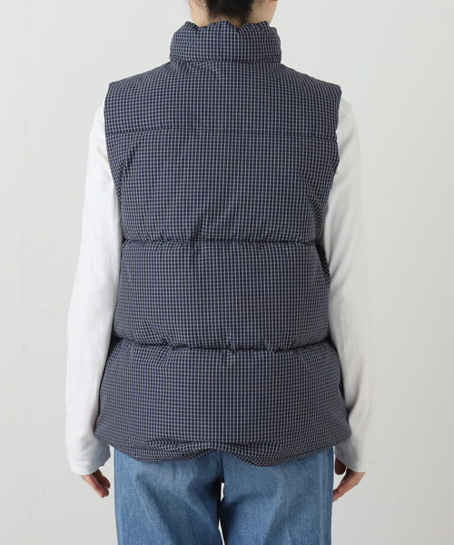 JOURNAL STANDARD（ジャーナルスタンダード）の「パデットチェックベスト（ブルゾン・レディース・ネイビー/ブラウン系その他・FREE）」の15枚目の写真
