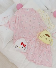sanrio（サンリオ）の「【WEB限定！】《サンリオキャラクターズ》 キッズ 半袖 おやすみセット ルームウェア パジャマ ドロップショルダー 巾着袋付き（ルームウェア/パジャマ）」