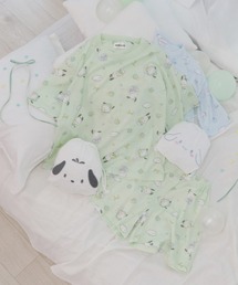 sanrio（サンリオ）の「【WEB限定！】《サンリオキャラクターズ》 キッズ 半袖 おやすみセット ルームウェア パジャマ ドロップショルダー 巾着袋付き（ルームウェア/パジャマ）」