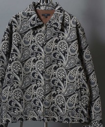 ANPAS（アンパス）の「Gobelin-jacquard jacket / ゴブラン織りジップジャケット ブルゾン メンズ レディース ユニセックス ペイズリー/フラワー/アニマル 柄（ブルゾン）」