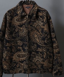 ANPAS（アンパス）の「Gobelin-jacquard jacket / ゴブラン織りジップジャケット ブルゾン メンズ レディース ユニセックス ペイズリー/フラワー/アニマル 柄（ブルゾン）」