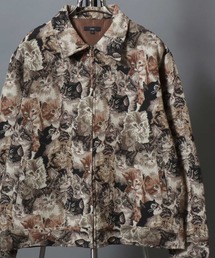 ANPAS（アンパス）の「Gobelin-jacquard jacket / ゴブラン織りジップジャケット ブルゾン メンズ レディース ユニセックス ペイズリー/フラワー/アニマル 柄（ブルゾン）」
