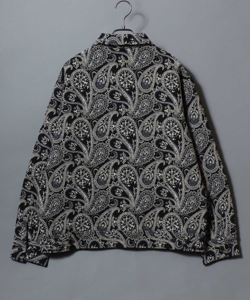 ANPAS（アンパス）の「Gobelin-jacquard jacket / ゴブラン織りジップジャケット ブルゾン メンズ レディース ユニセックス ペイズリー/フラワー/アニマル 柄（ブルゾン・メンズ・ベージュ系1/ベージュ系2/ブラック系2/ブラック系3/ブラック系1・L/XL/M）」の21枚目の写真