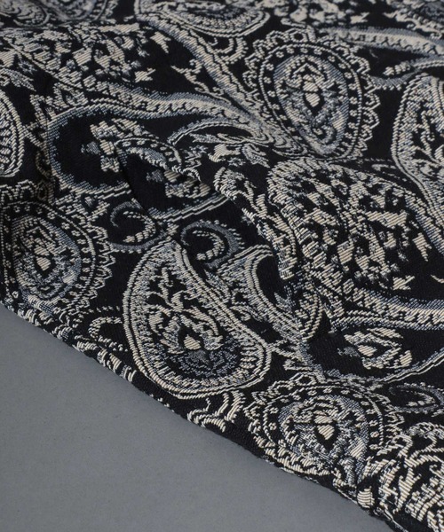 ANPAS（アンパス）の「Gobelin-jacquard jacket / ゴブラン織りジップジャケット ブルゾン メンズ レディース ユニセックス ペイズリー/フラワー/アニマル 柄（ブルゾン・メンズ・ベージュ系1/ベージュ系2/ブラック系2/ブラック系3/ブラック系1・L/XL/M）」の18枚目の写真