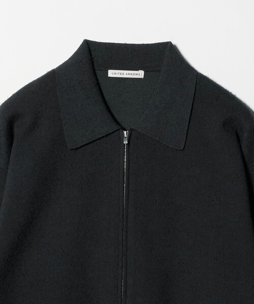 UNITED ARROWS(ユナイテッドアローズ)の「ブークレー ダブルフェイス ジップブルゾン(カーディガン/ボレロ・メンズ・ナチュラル/ダークグレー・L/M/XL/S)」の12枚目の写真