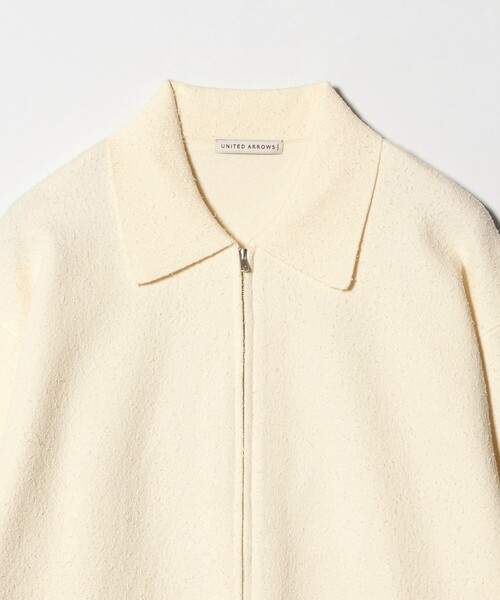 UNITED ARROWS(ユナイテッドアローズ)の「ブークレー ダブルフェイス ジップブルゾン(カーディガン/ボレロ・メンズ・ナチュラル/ダークグレー・L/M/XL/S)」の18枚目の写真