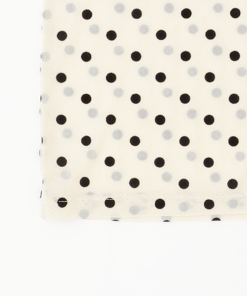 petit main LIEN(プティマインリアン)の「【フォーマル】2wayシアードットトップス(Tシャツ/カットソー・レディース・オフホワイト/ブラック・F)」の16枚目の写真