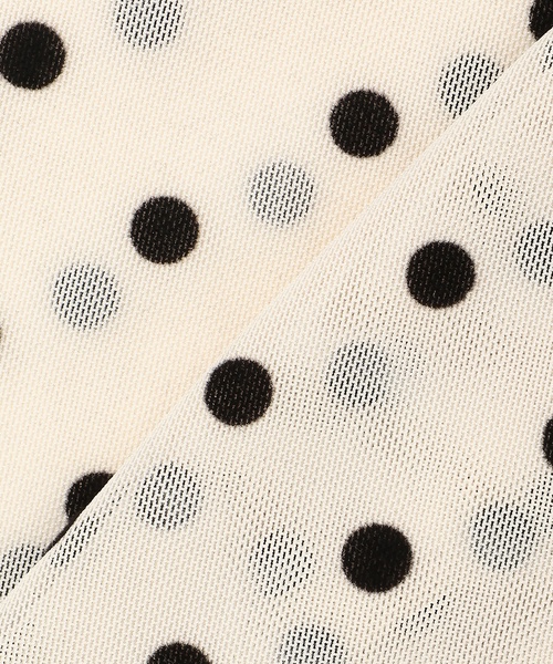 petit main LIEN(プティマインリアン)の「【フォーマル】2wayシアードットトップス(Tシャツ/カットソー・レディース・オフホワイト/ブラック・F)」の17枚目の写真