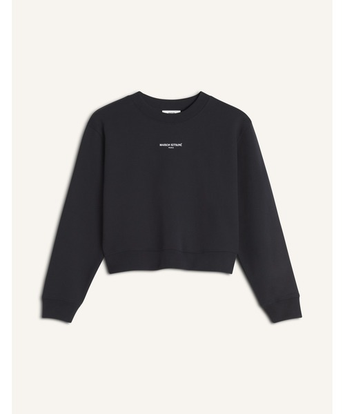 Maison Kitsune(メゾンキツネ)の「MAISON KITSUNE PARIS CROPPED SWEATSHIRT(スウェット・レディース・ブラック/ベージュ・L/M/S/XS)」の2枚目の写真