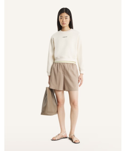 Maison Kitsune(メゾンキツネ)の「MAISON KITSUNE PARIS CROPPED SWEATSHIRT(スウェット・レディース・ブラック/ベージュ・L/M/S/XS)」の12枚目の写真