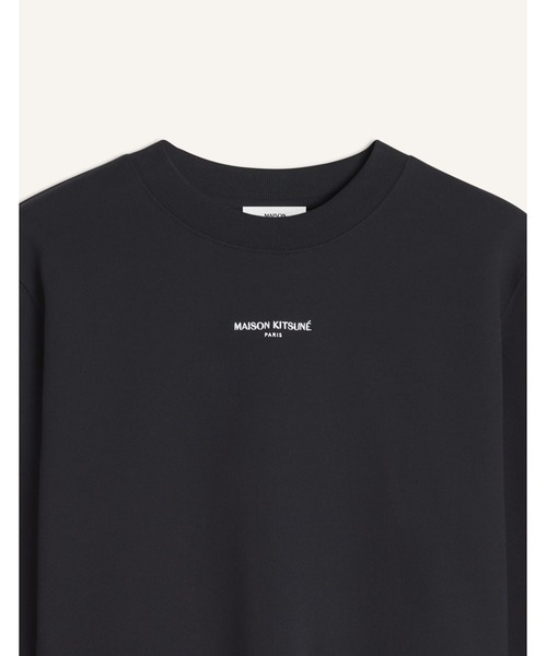 Maison Kitsune(メゾンキツネ)の「MAISON KITSUNE PARIS CROPPED SWEATSHIRT(スウェット・レディース・ブラック/ベージュ・L/M/S/XS)」の5枚目の写真