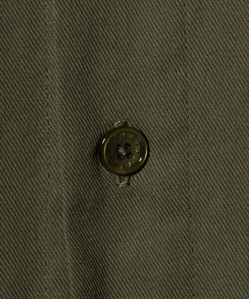 ASTRAET（アストラット）の「＜ASTRAET＞コットン ミリタリーシャツブルゾン（ミリタリージャケット・レディース・オリーブ/ダークブラウン・FREE）」の6枚目の写真