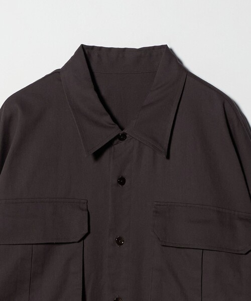 ASTRAET（アストラット）の「＜ASTRAET＞コットン ミリタリーシャツブルゾン（ミリタリージャケット・レディース・オリーブ/ダークブラウン・FREE）」の10枚目の写真
