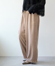 RIVE DROITE | 【セットアップ可/こなれ感抜群】ガーメントダイ2wayワイドパンツ(その他パンツ)
