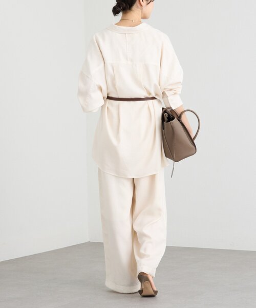 RIVE DROITE（リヴドロワ）の「予約【セットアップ可/こなれ感抜群】ガーメントダイ2wayワイドパンツ（その他パンツ・レディース・ホワイト系その他/モカ/カーキ・38/36）」の7枚目の写真