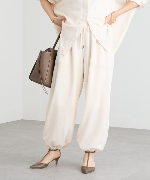 RIVE DROITE（リヴドロワ）の「予約【セットアップ可/こなれ感抜群】ガーメントダイ2wayワイドパンツ（その他パンツ・レディース・ホワイト系その他/モカ/カーキ・38/36）」の11枚目の写真