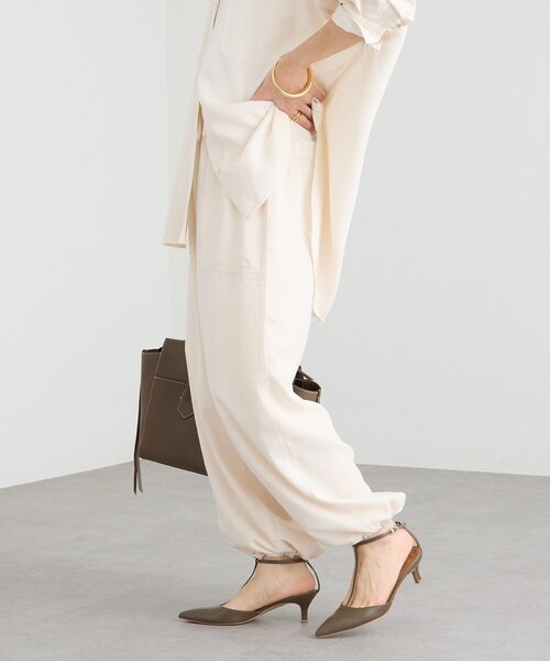 RIVE DROITE（リヴドロワ）の「予約【セットアップ可/こなれ感抜群】ガーメントダイ2wayワイドパンツ（その他パンツ・レディース・ホワイト系その他/モカ/カーキ・38/36）」の12枚目の写真
