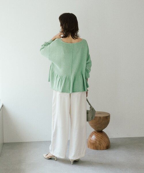 RIVE DROITE（リヴドロワ）の「予約【セットアップ可/こなれ感抜群】ガーメントダイ2wayワイドパンツ（その他パンツ・レディース・ホワイト系その他/モカ/カーキ・38/36）」の19枚目の写真