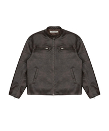LARTIGENT（ラーティゼン）の「L20 CUTTING LEATHER JACKET(BROWN)（ライダースジャケット）」