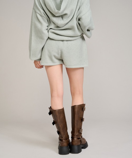 apres jour mignon(アプレジュールミニョン)の「【セットアップ着用可能】キラキラニットショートパンツ(その他パンツ・レディース・グレー/ピンク/アイボリー・LARGE/フリー)」の22枚目の写真