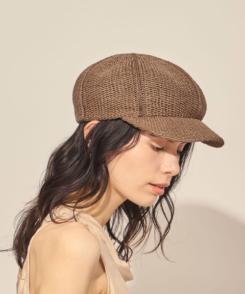 arth（アース）の「arth  Co Thermo 6panel Cas / アース（キャスケット・レディース・ブラック/ホワイト/ブラウン・M/57.5cm）」の20枚目の写真