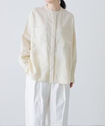 かぐれ | リネンダブルポケットワイドシャツ(シャツ/ブラウス)