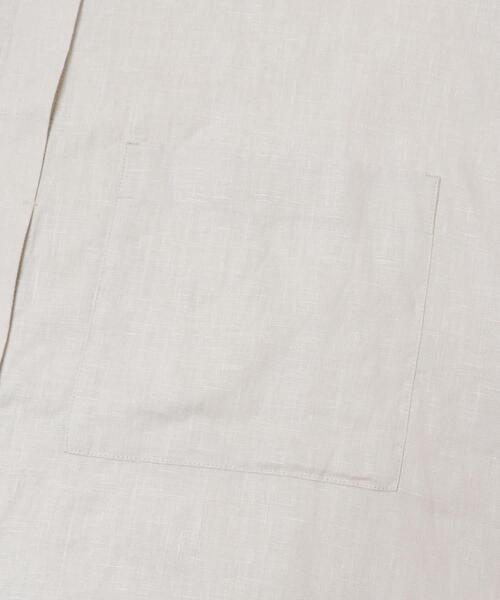 かぐれ（カグレ）の「リネンダブルポケットワイドシャツ（シャツ/ブラウス・レディース・イエロー/ライトグレー/ネイビー・FREE）」の12枚目の写真