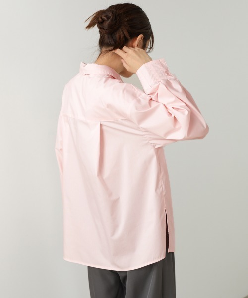 Bab（バブ）の「袖タックボウタイリボン付ブラウス（シャツ/ブラウス・レディース・ピンク/オフホワイト/ブルー・M）」の22枚目の写真