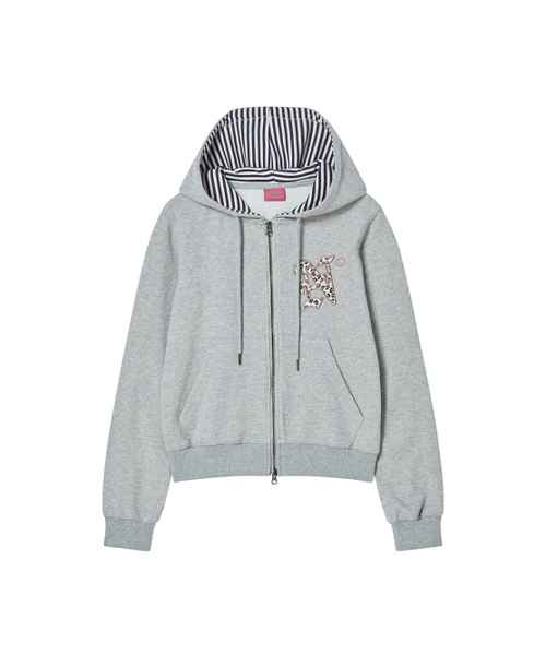 NYXX(エヌワイエックスエックス)の「LETTER N HOOD ZIP-UP GREY(パーカー・レディース・その他・F)」の4枚目の写真