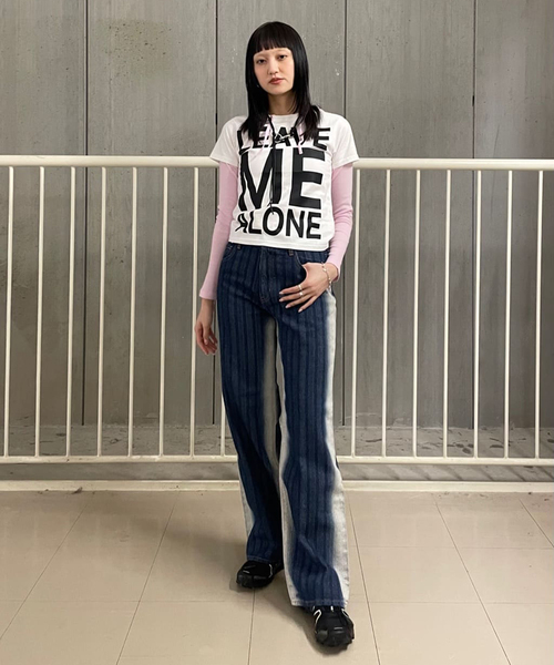Oriens JOURNAL STANDARD（オリエンス ジャーナルスタンダード）の「《追加3》ビッグロゴプリント TEE（Tシャツ/カットソー・レディース・ブルー/ブラック/ホワイト・SMALL/MEDIUM）」の13枚目の写真