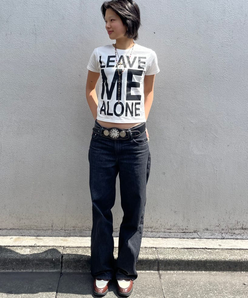 Oriens JOURNAL STANDARD（オリエンス ジャーナルスタンダード）の「《追加3》ビッグロゴプリント TEE（Tシャツ/カットソー・レディース・ブルー/ブラック/ホワイト・SMALL/MEDIUM）」の14枚目の写真