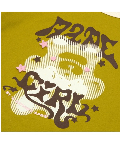 AAPE BY A BATHING APE(エーエイプバイアベイシングエイプ)の「AAPE MAIN TEE(Tシャツ/カットソー・レディース・グリーン系その他3/アイボリー・X-SMALL/XX-SMALL)」の7枚目の写真