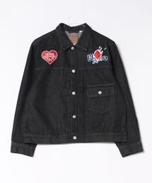 DC（ディーシー）の「【 DC COMIC 】 ハーレイクイン デニムトラッカージャケット ラブスティンクス 26S2（デニムジャケット）」
