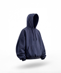 ANGLAN（アングラン）の「Valley Tuck Sweat Balloon Hoodie - Washed Blue（パーカー）」