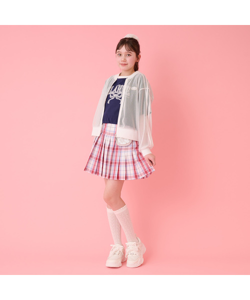 mezzo piano Junior（メゾピアノジュニア）の「透かし編みハイソックス（ソックス/靴下・キッズ・オフホワイト/ブラック・S(22-25cm)）」の10枚目の写真