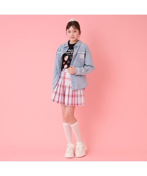 mezzo piano Junior（メゾピアノジュニア）の「透かし編みハイソックス（ソックス/靴下・キッズ・オフホワイト/ブラック・S(22-25cm)）」の11枚目の写真